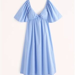 Abercrombie & Fitch Light Blue Midi Dress